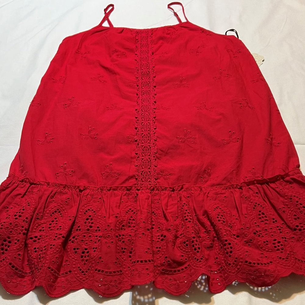 Eyelet Sundress Red - Medium